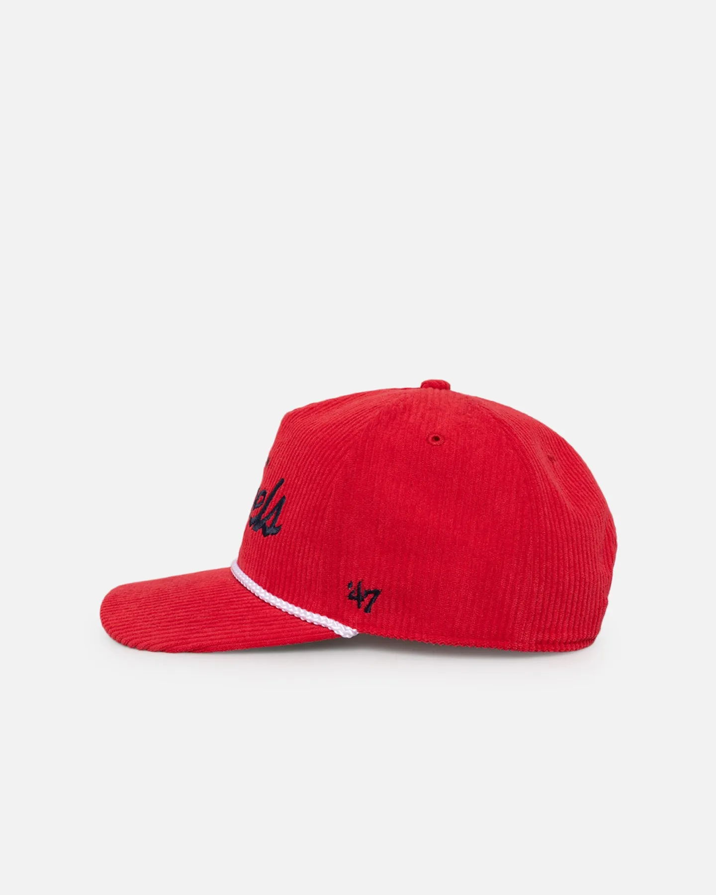 47 Brand Anaheim Angels 'MLB Opening Day' Corduroy Crossrope Hitch Snapback Red