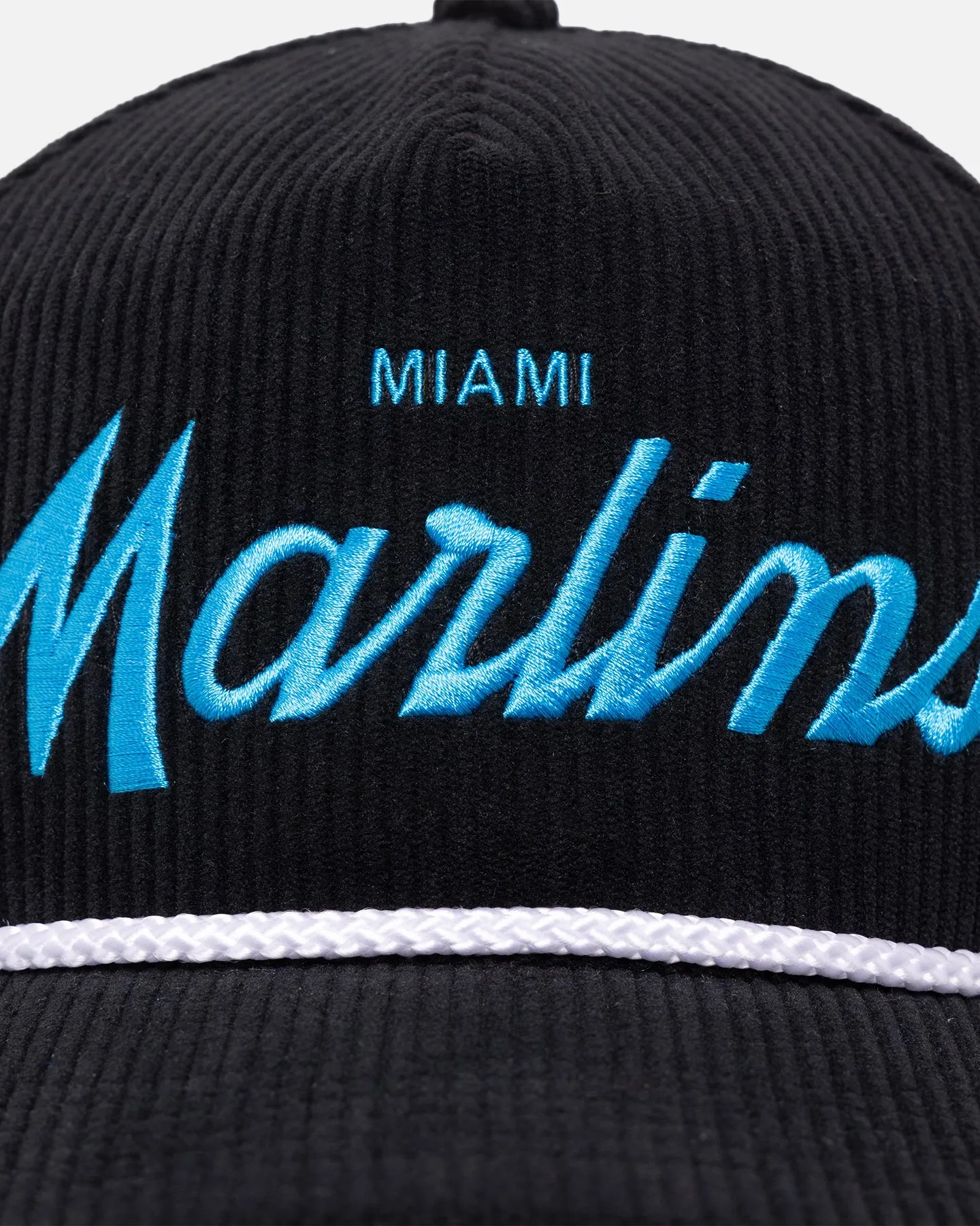 47 Brand Miami Marlins 'MLB Opening Day' Corduroy Crossrope Hitch Snapback Black