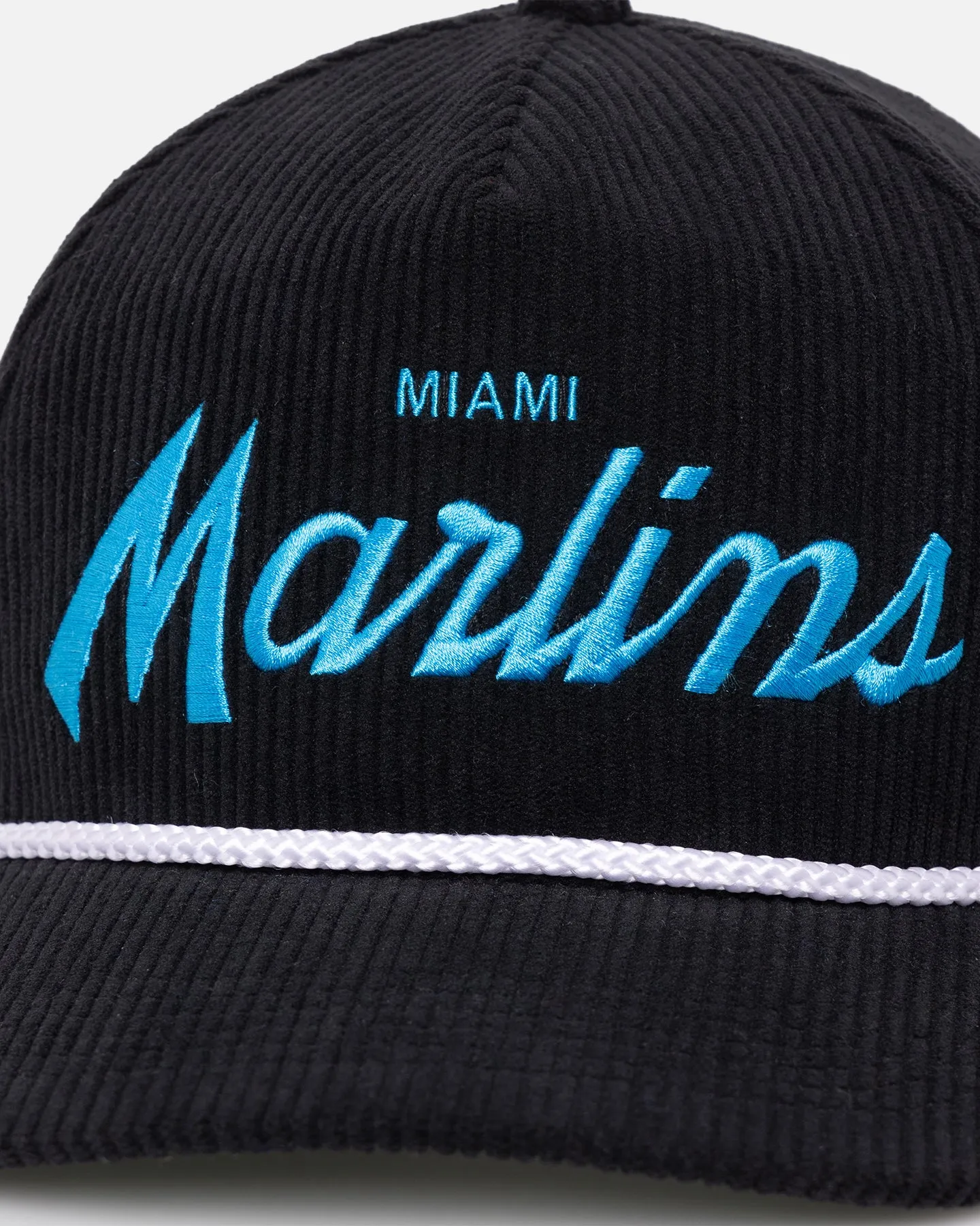 47 Brand Miami Marlins 'MLB Opening Day' Corduroy Crossrope Hitch Snapback Black