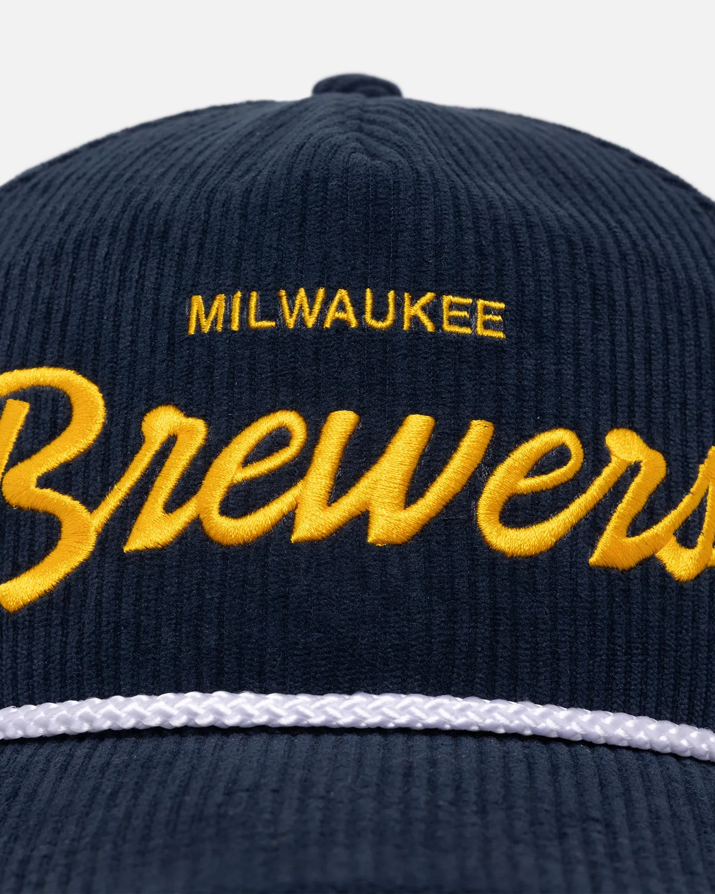 47 Brand Milwaukee Brewers 'MLB Opening Day' Corduroy Crossrope Hitch Snapback Navy