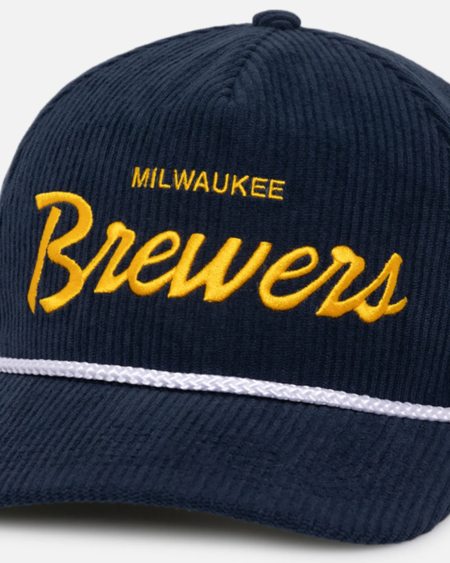 47 Brand Milwaukee Brewers 'MLB Opening Day' Corduroy Crossrope Hitch Snapback Navy