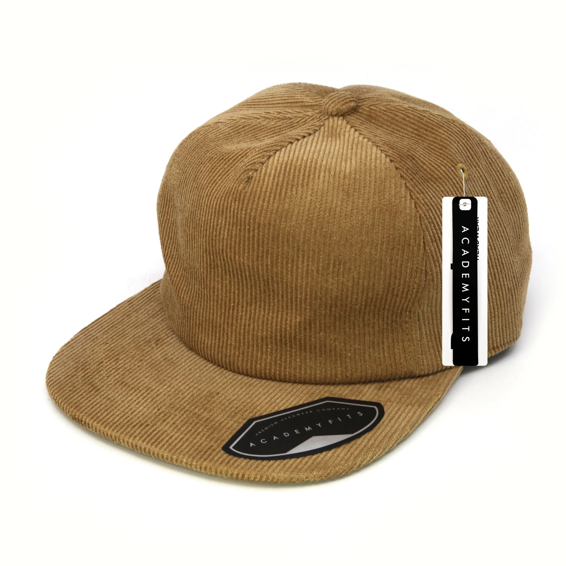 Academy Fits Corduroy Buckle Strapback Hat 3115B