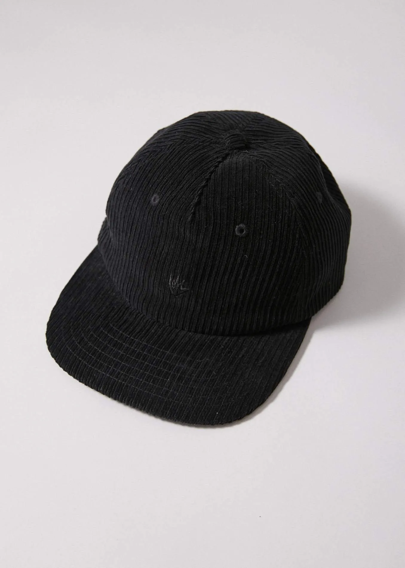 Afends Unisex Killer Wale - Corduroy Snapback Cap - Black