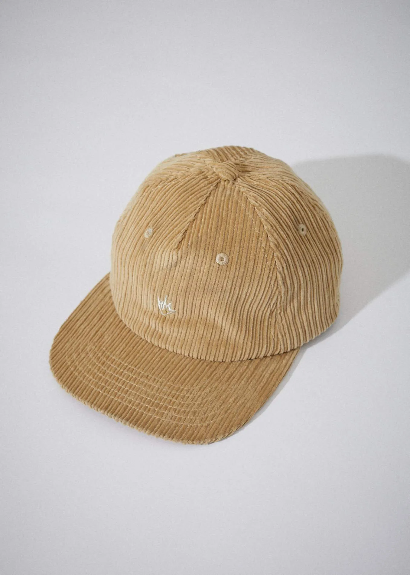 Afends Unisex Killer Wale - Corduroy Snapback Cap - Dirty Beige