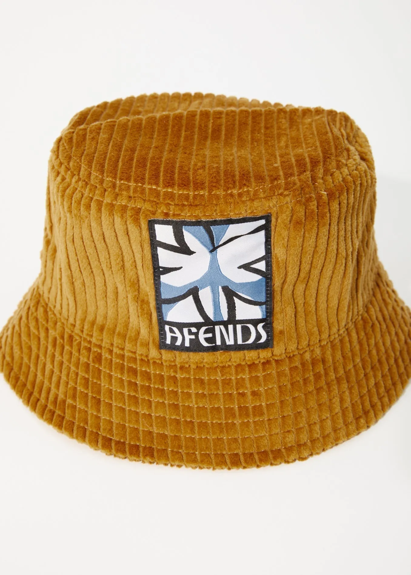 AFENDS Unisex Waterfall - Corduroy Bucket Hat - Mustard