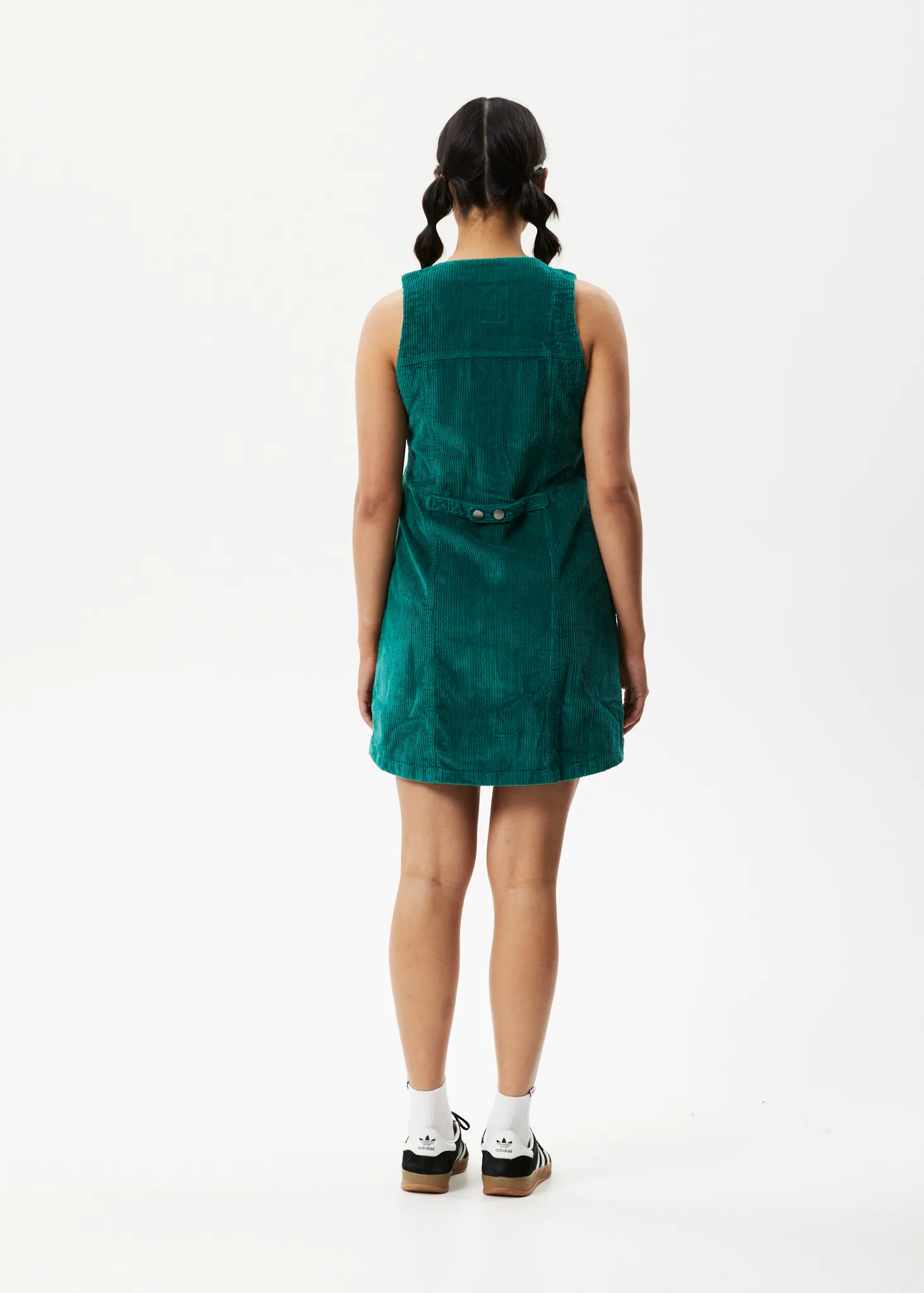 AFENDS Womens Kaia - Corduroy Mini Dress - Emerald