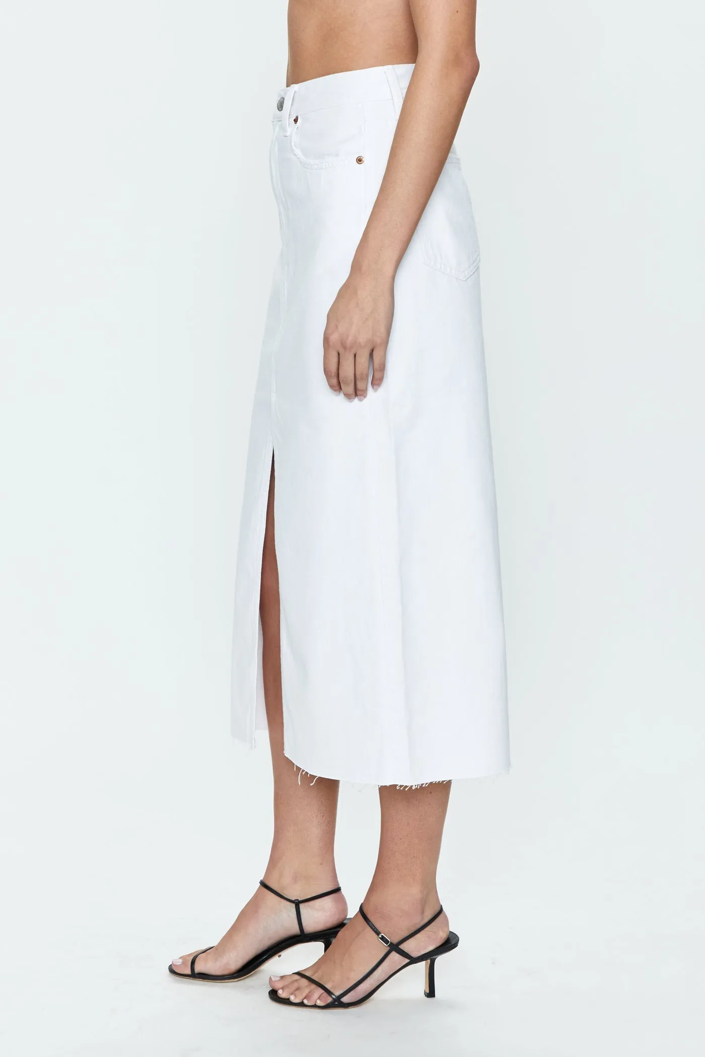 Alice Midi Skirt White