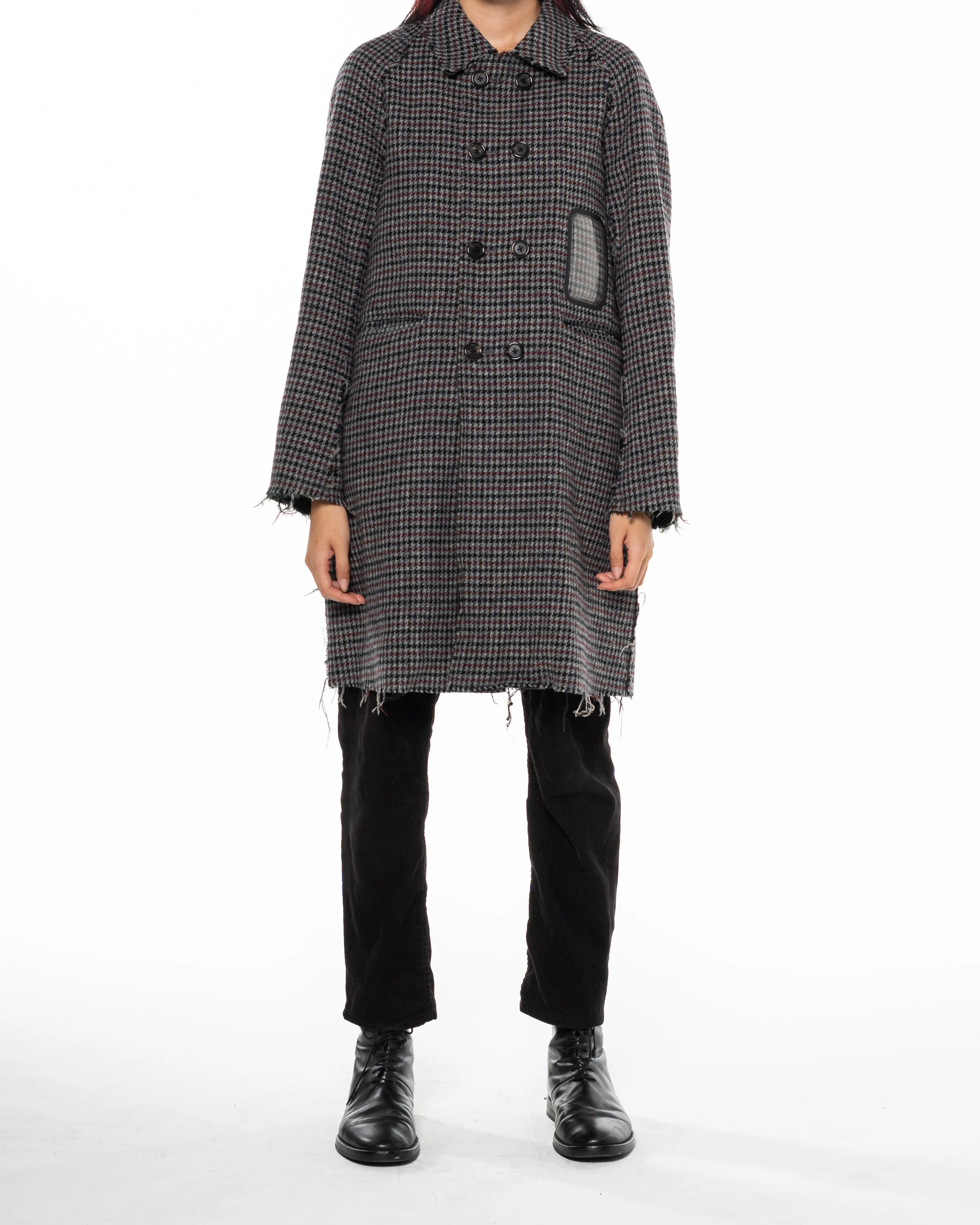 AW15 Fringe Herringbone Coat