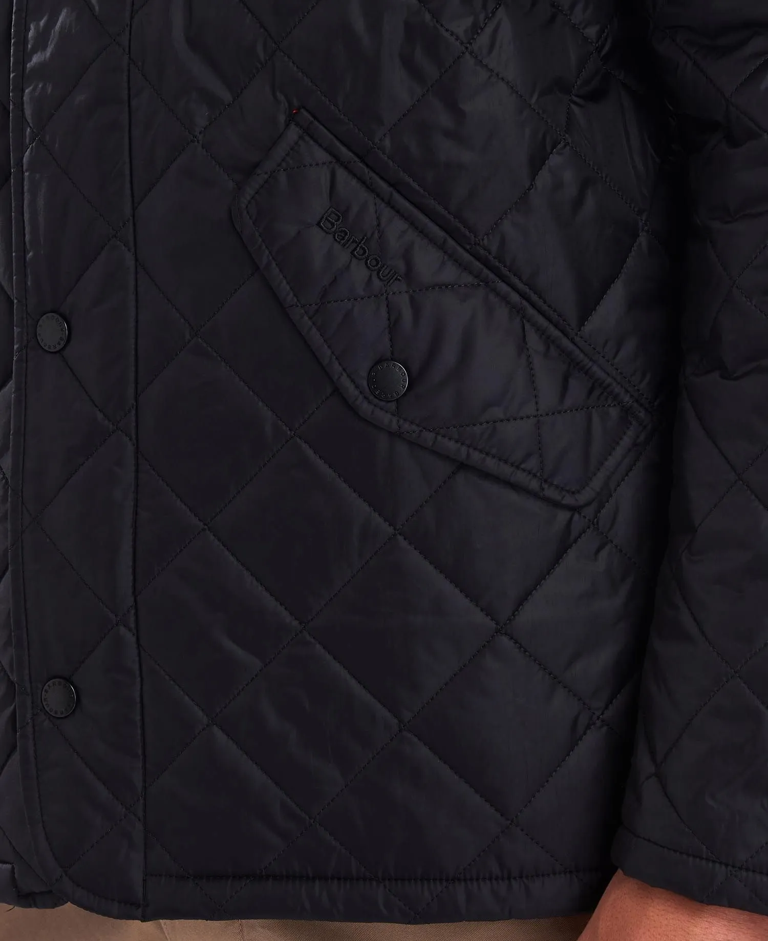 Barbour Flyweight Chelsea Quilted Jacket Black