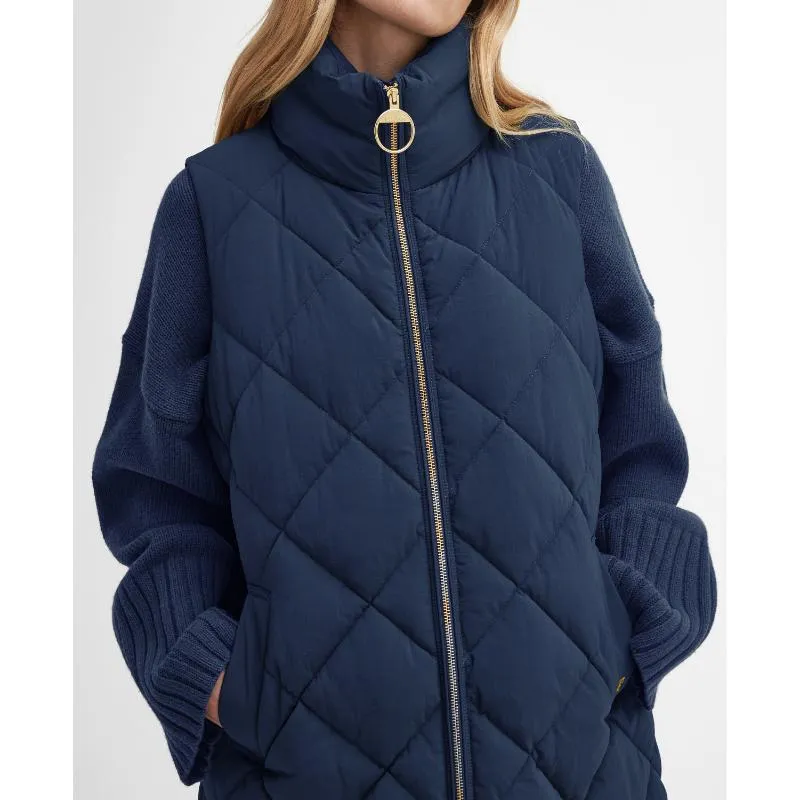 Barbour Leverton Ladies Puffer Gilet - Navy/Classic