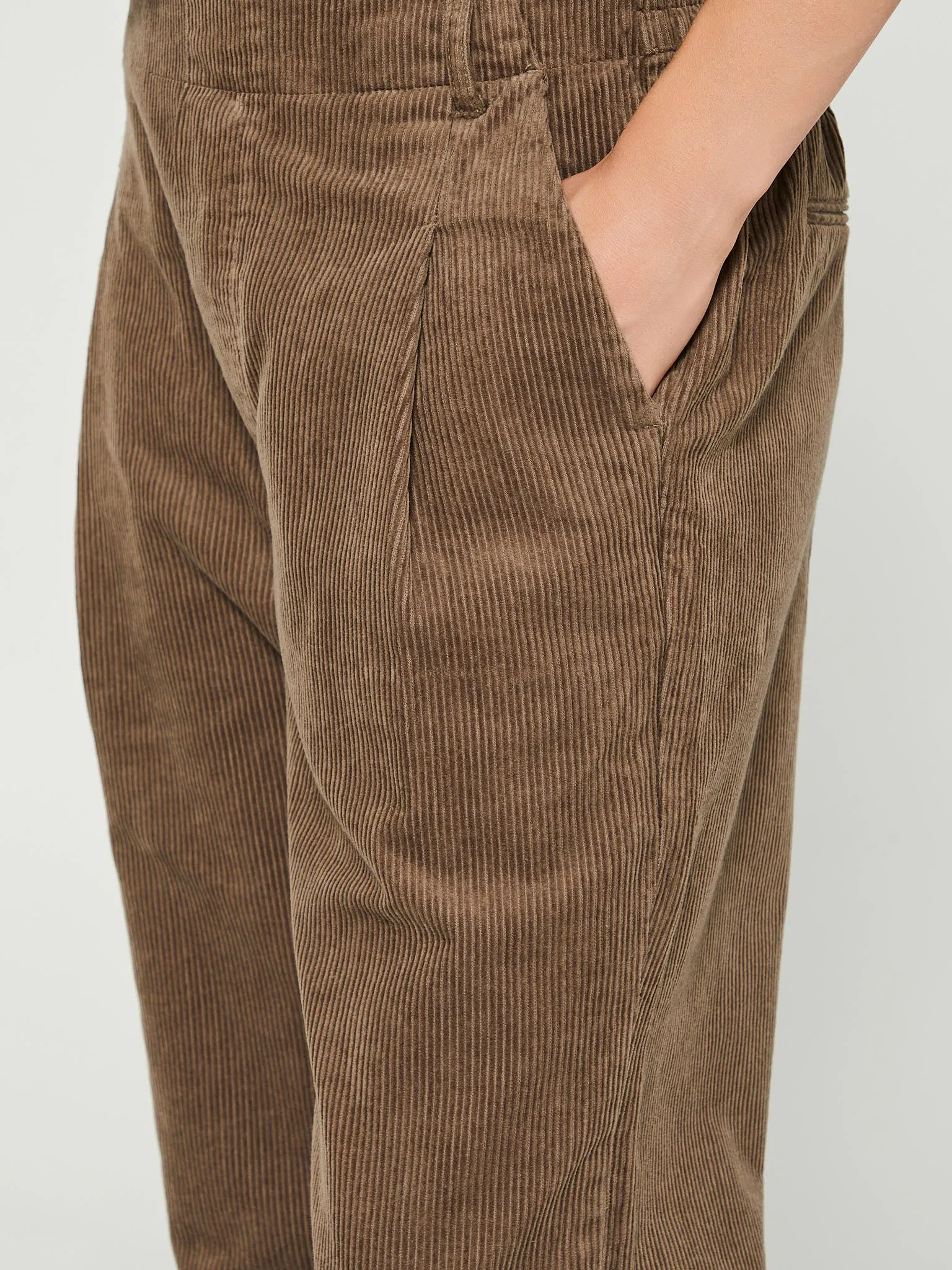 Billy Corduroy Pants in Brown Khaki