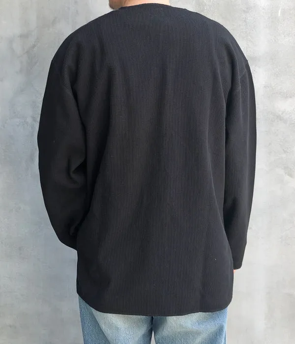 blurhms ROOTSTOCK/ROUGH&SMOOTH THERMAL OVER NECK LS (BLACK)