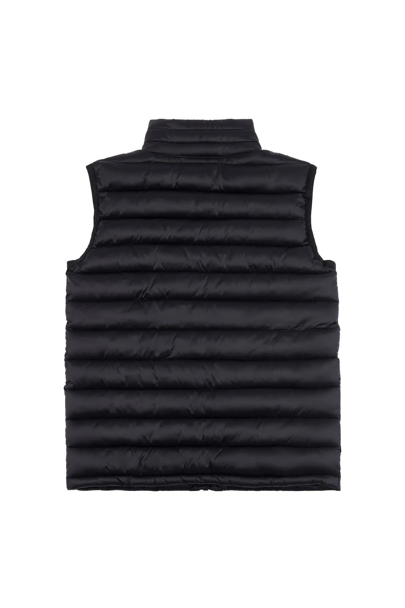 Boys Lightweight Quilted Tape Gilet in Black