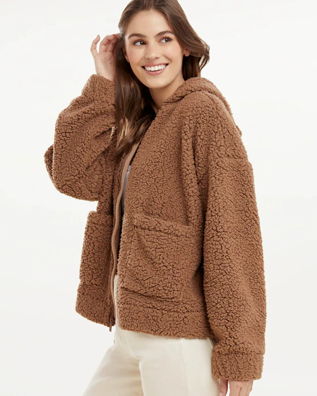 Brandy Sherpa Jacket