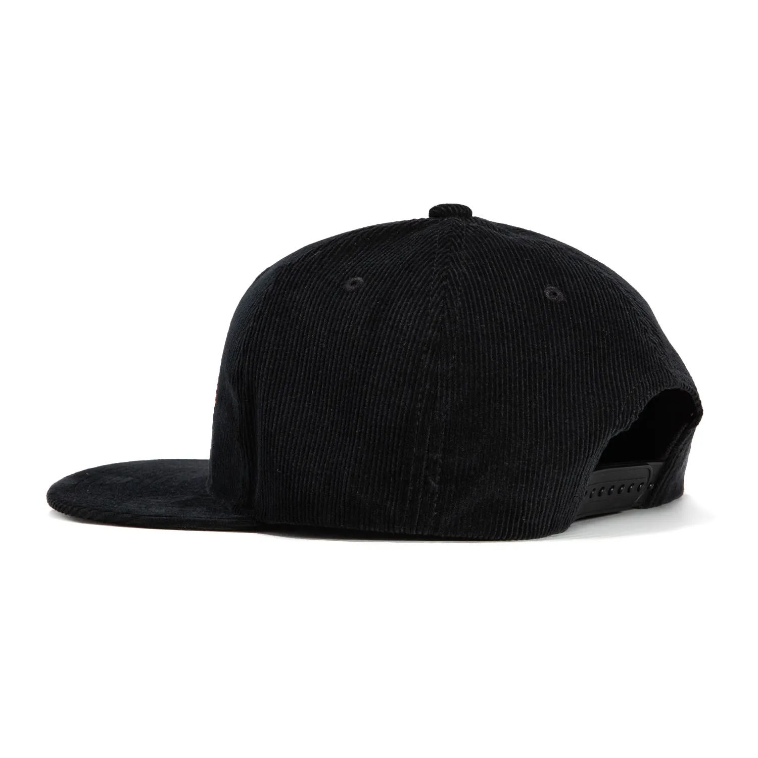 Brixton Belford MP Corduroy Snapback Hat - Black