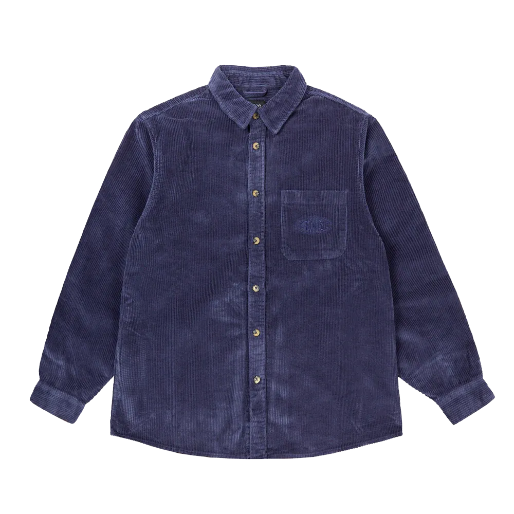 Bronze56k Corduroy Button-Up - Navy