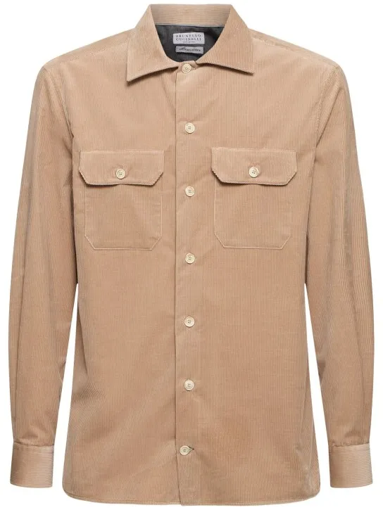 Brunello Cucinelli   Cotton corduroy shirt 