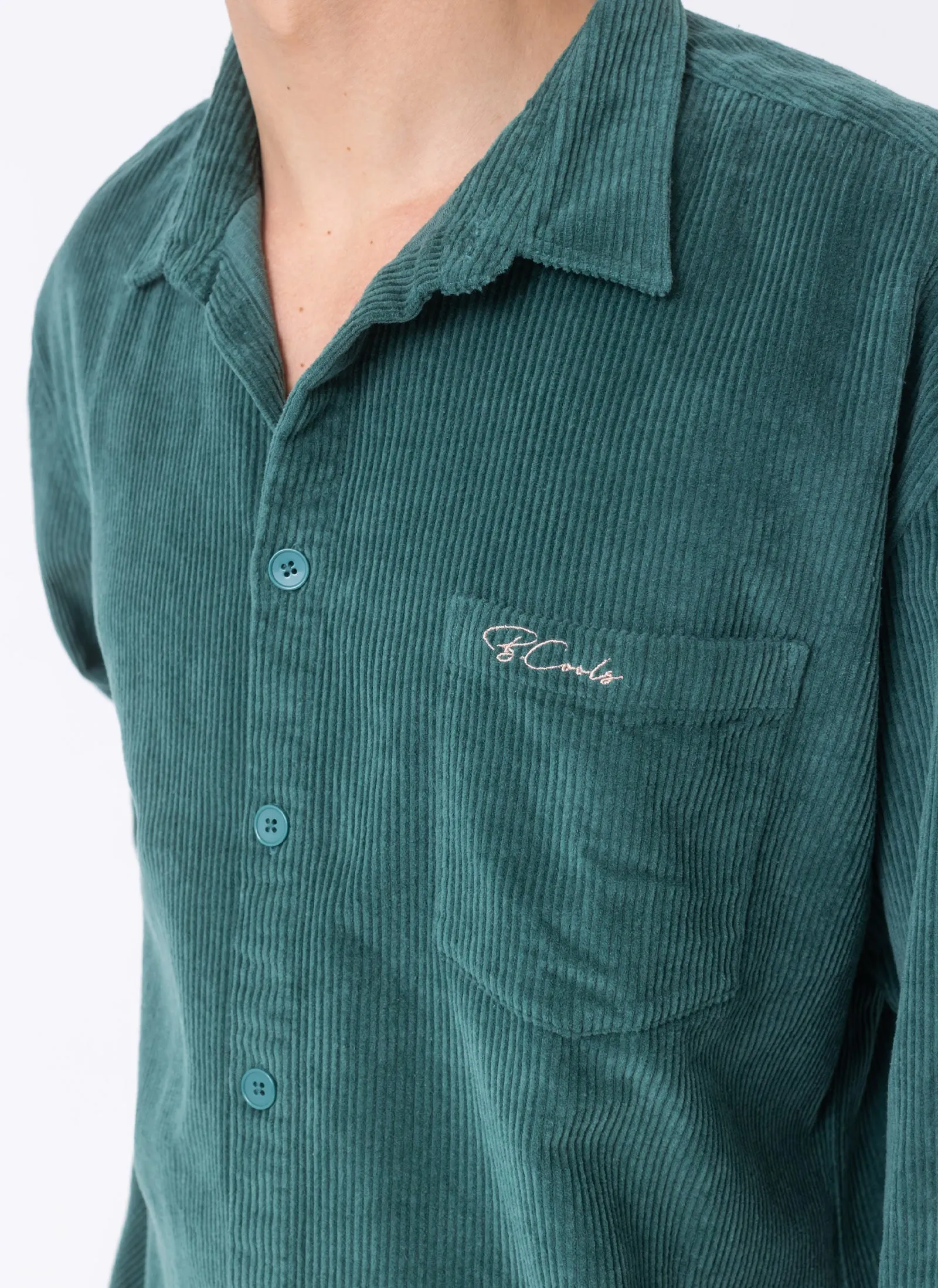 Cabin Shirt College Green Cord