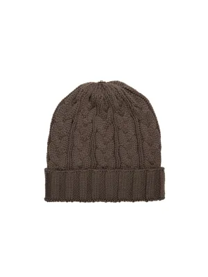 Charlie Cable Knit Hat - Coco