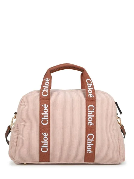 Chloé   Cotton corduroy changing bag 