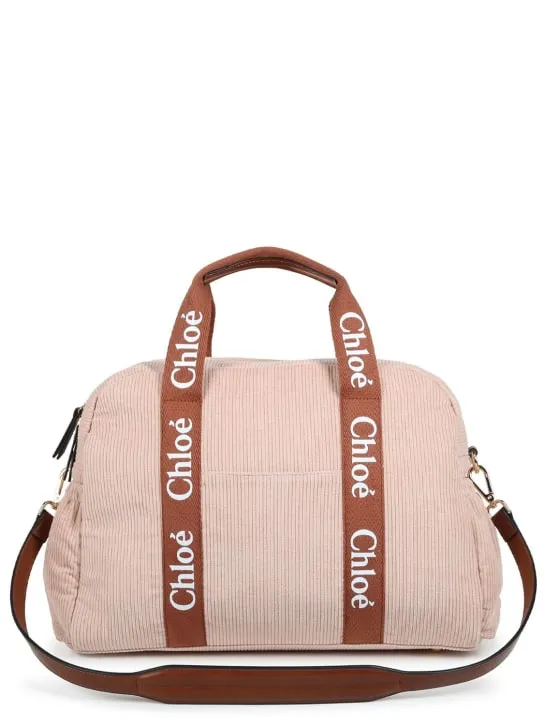 Chloé   Cotton corduroy changing bag 