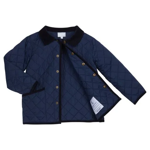 Classic Quilted Jacket - Navy