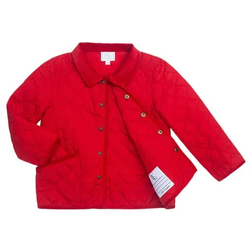 Classic Quilted Jacket - Red