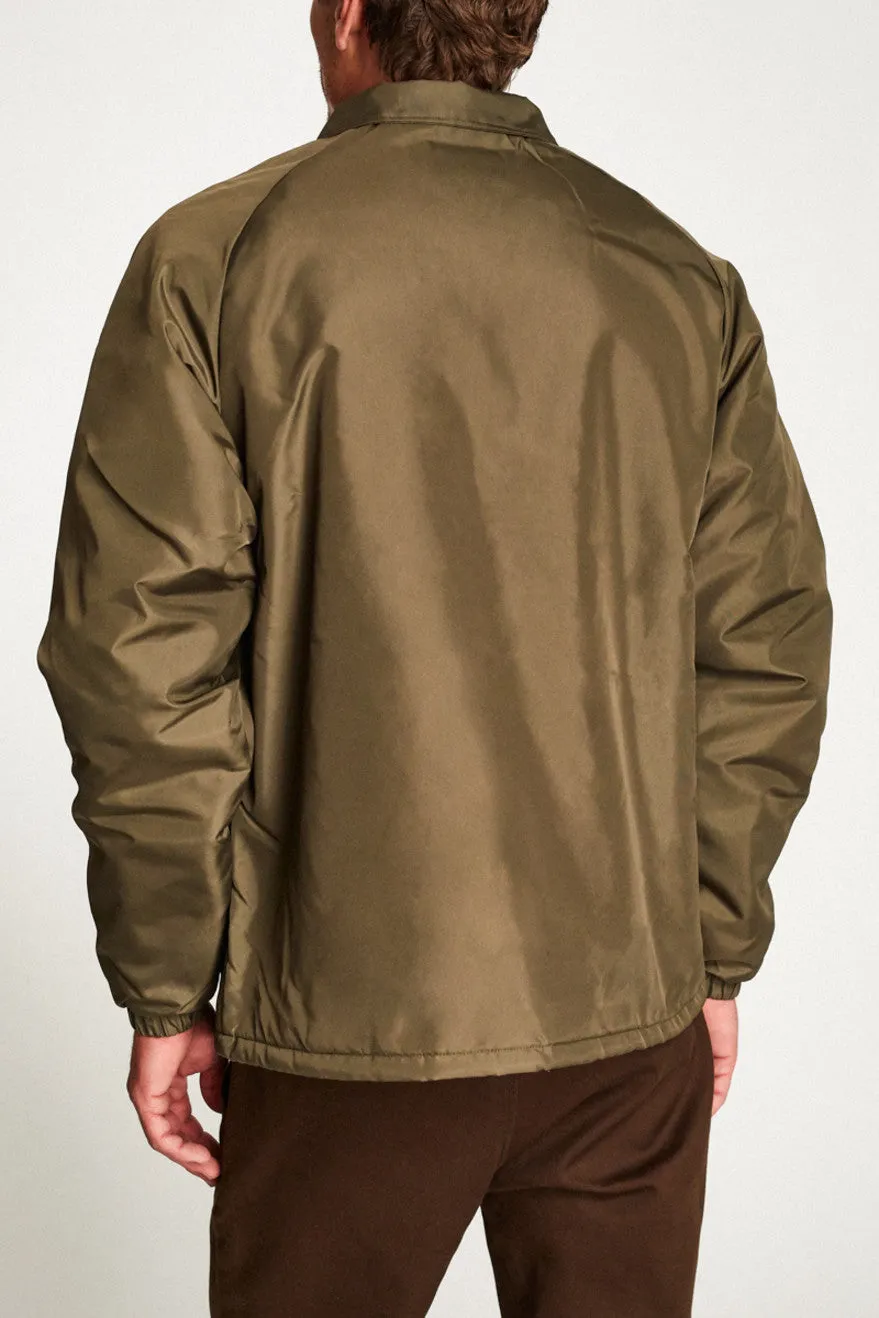 Claxton Collar Sherpa Jacket - Olive