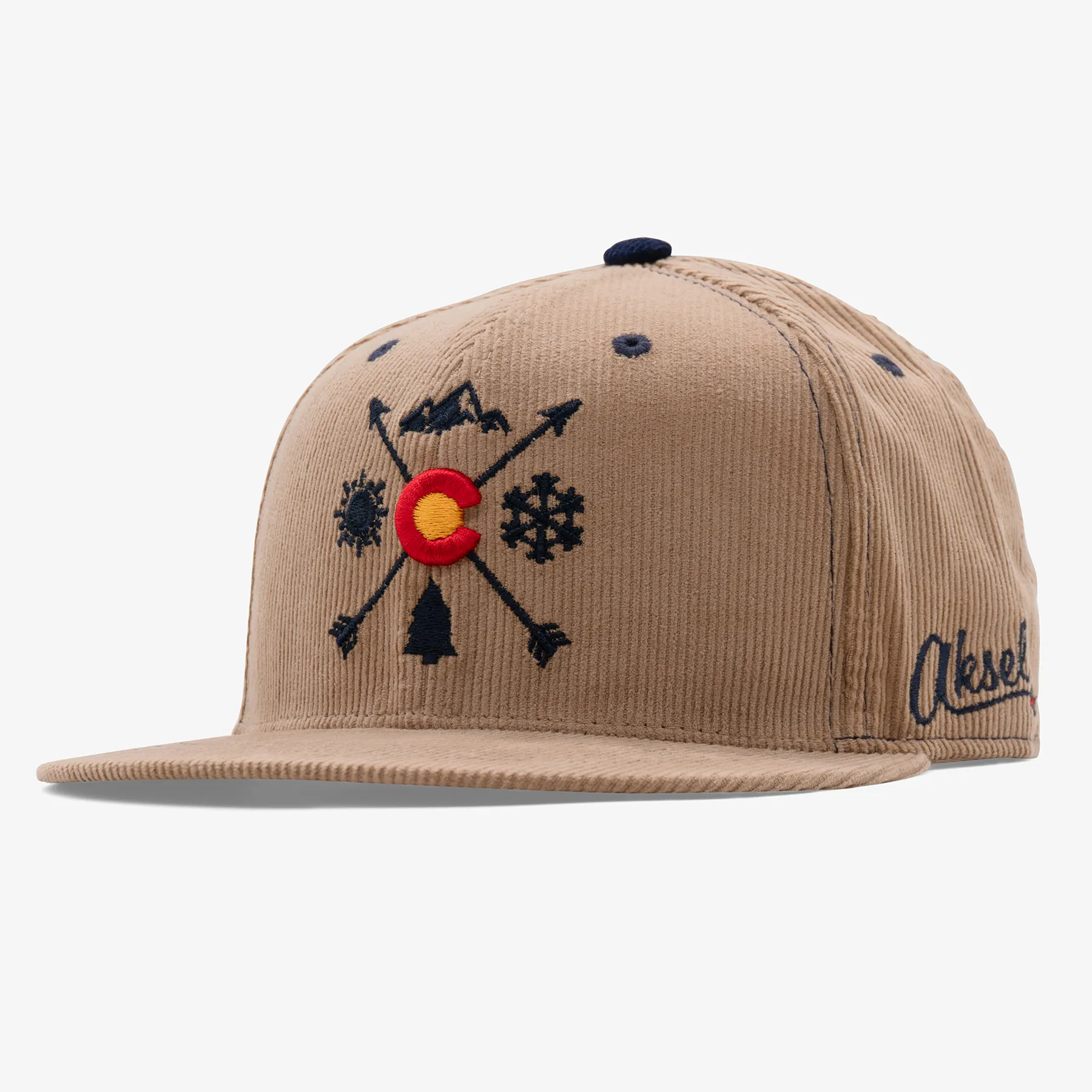 Colorado Arrows Corduroy Flatbill Snapback Hat