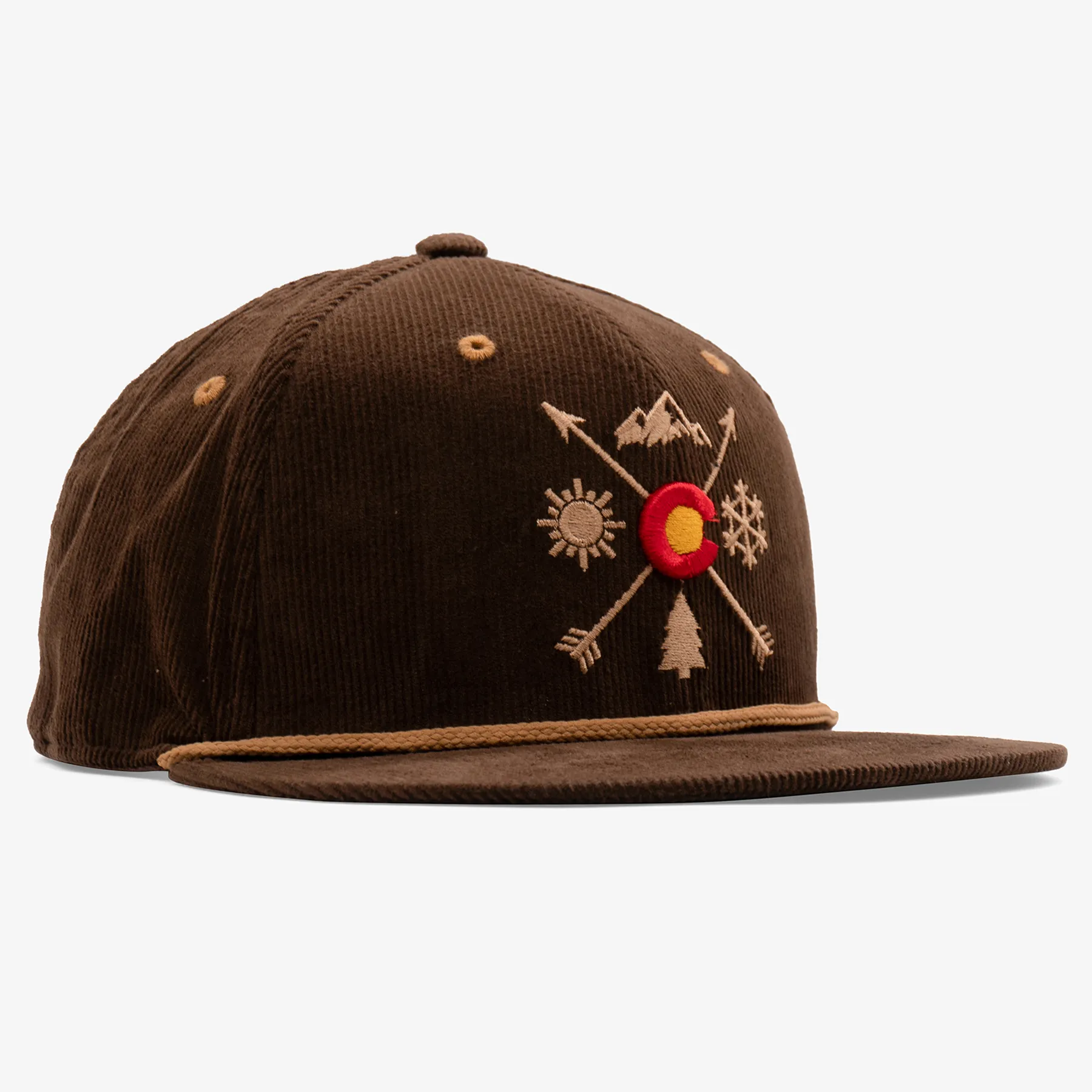 Colorado Arrows Corduroy Flatbill Snapback Hat