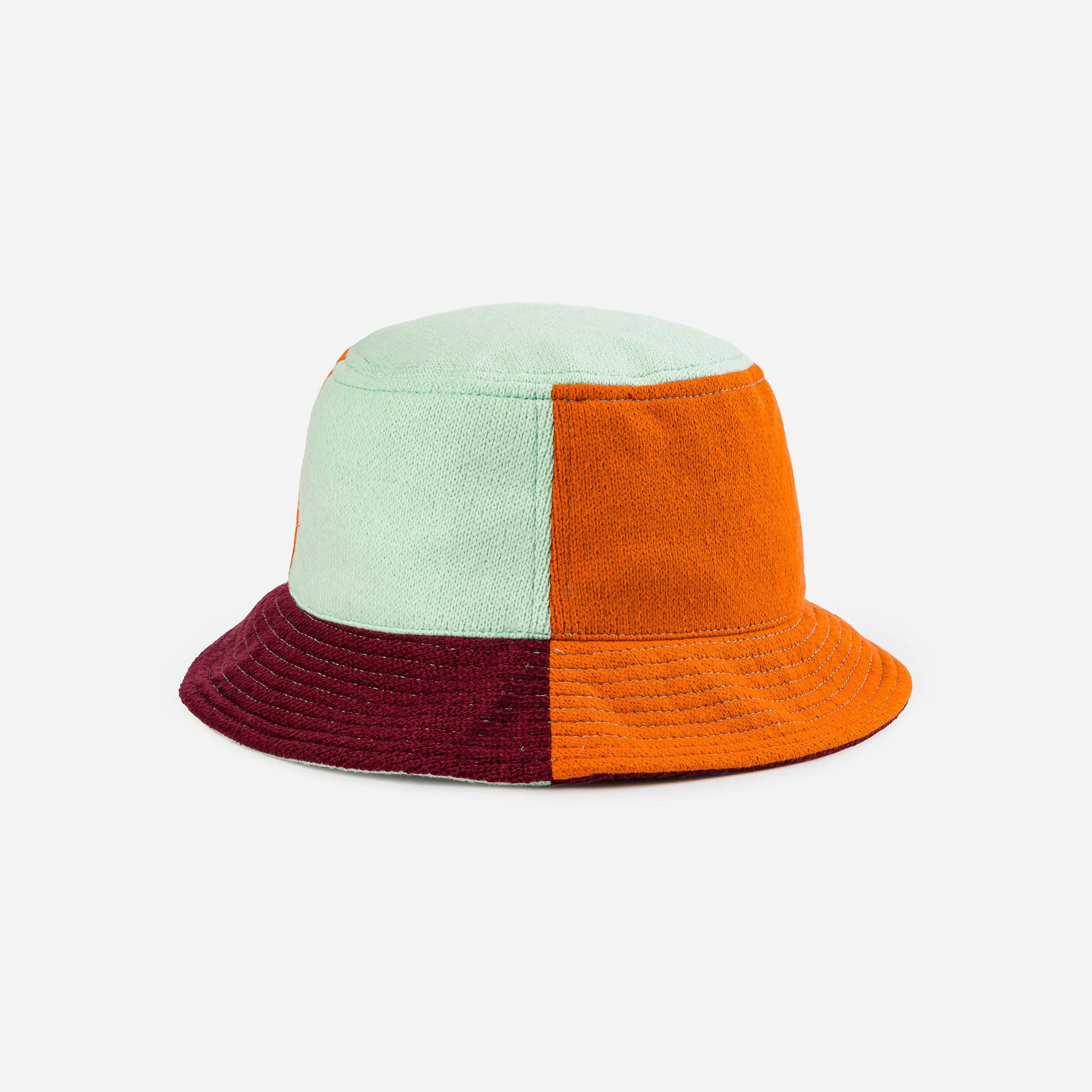 Colorblock Knit Bucket Hat