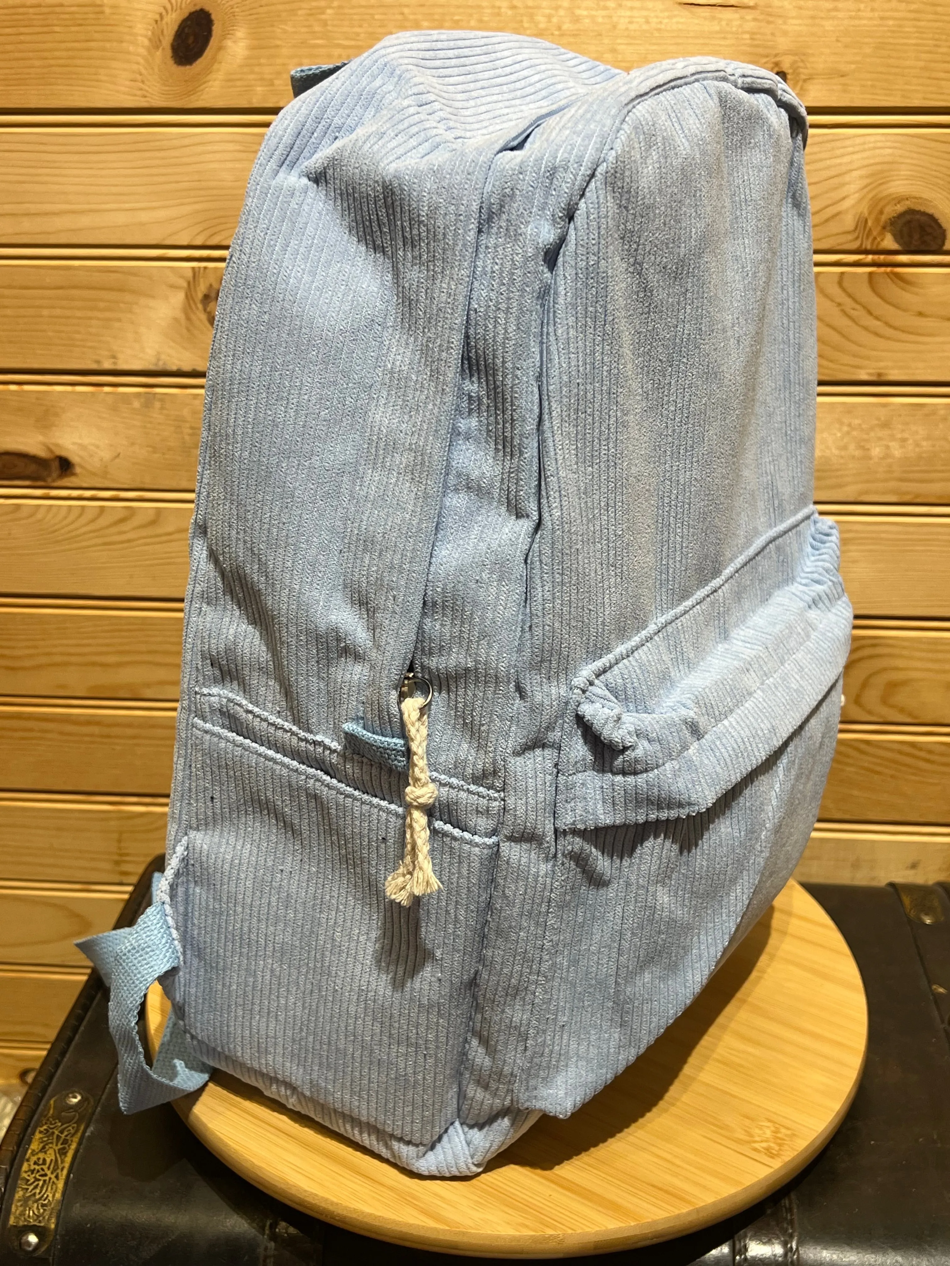 Corduroy Backpack - Blue