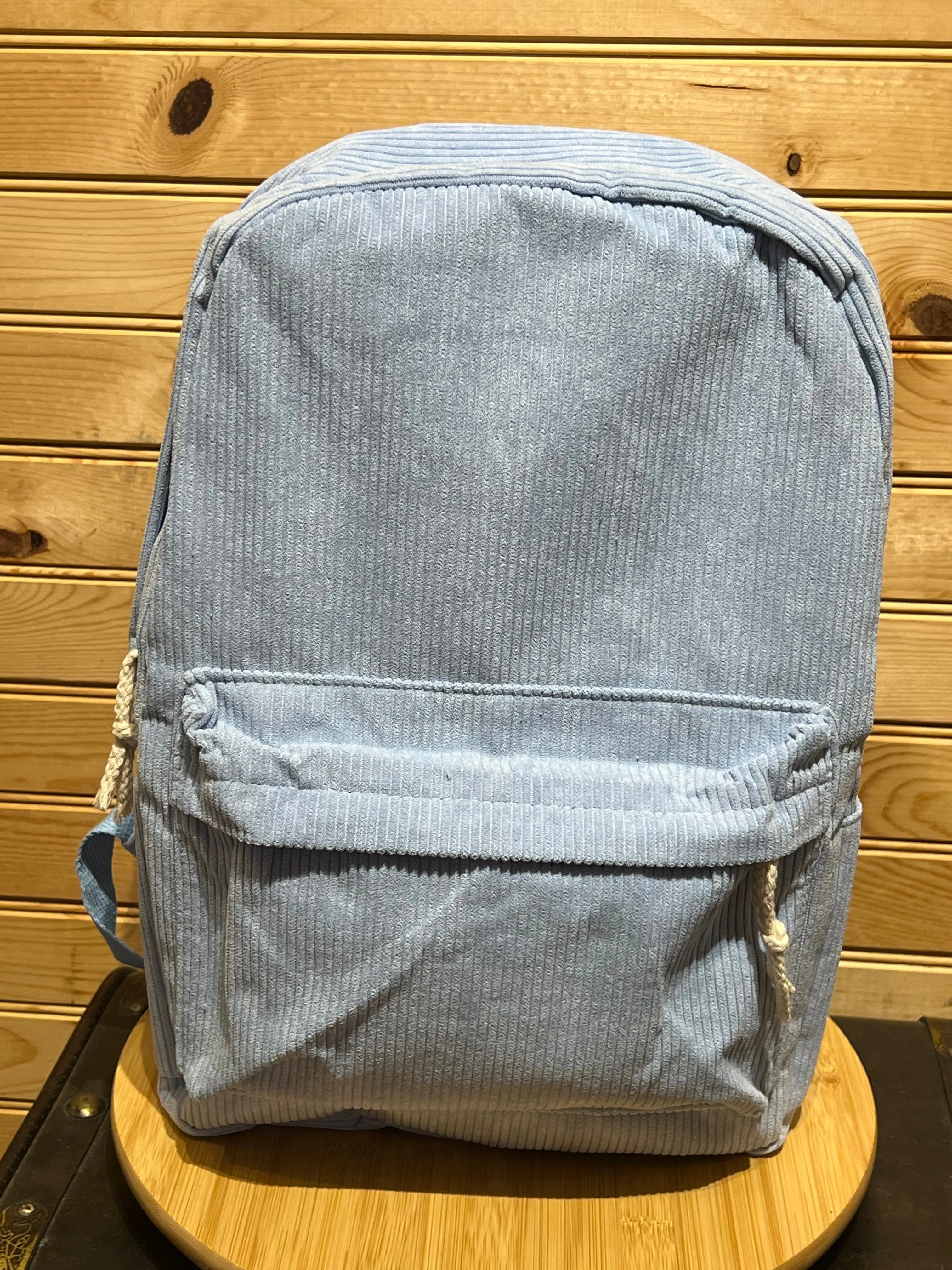 Corduroy Backpack - Blue