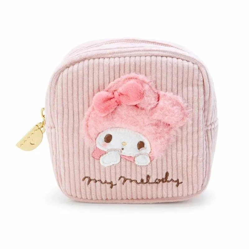 Corduroy Cartoon Cosmetic Bag KI583