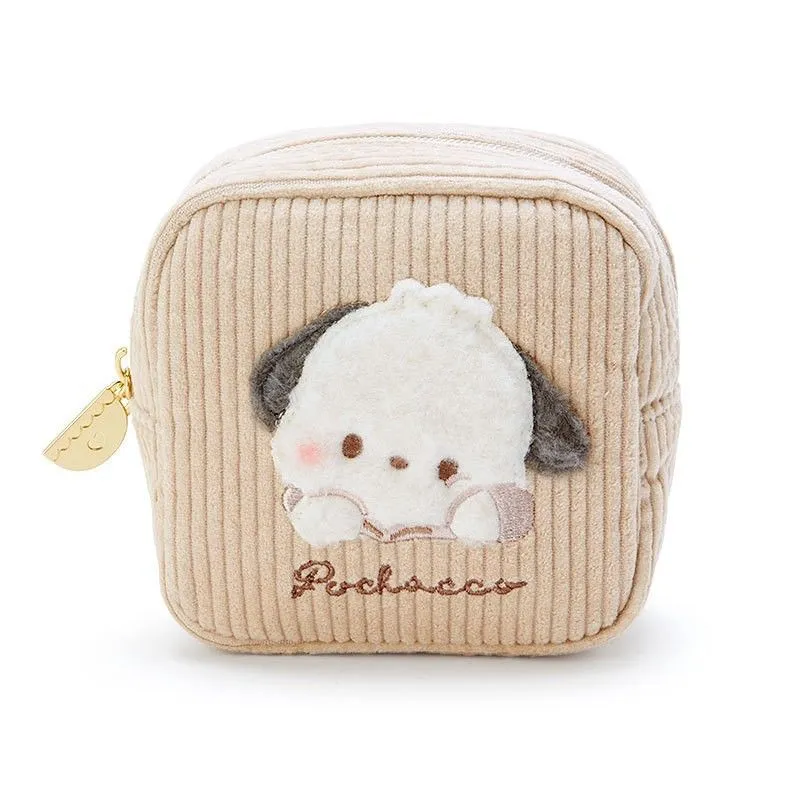 Corduroy Cartoon Cosmetic Bag KI583