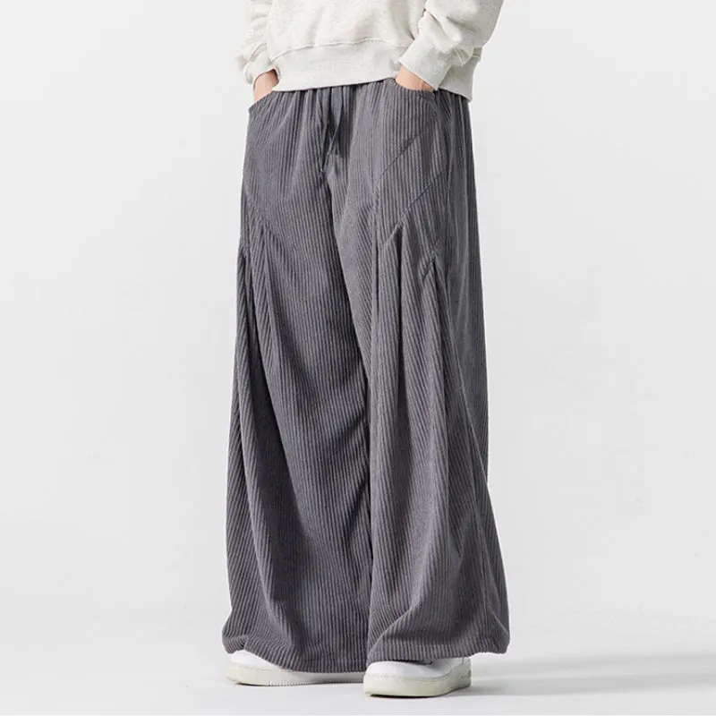 Corduroy Casual Thick Straight Wide-leg Pants