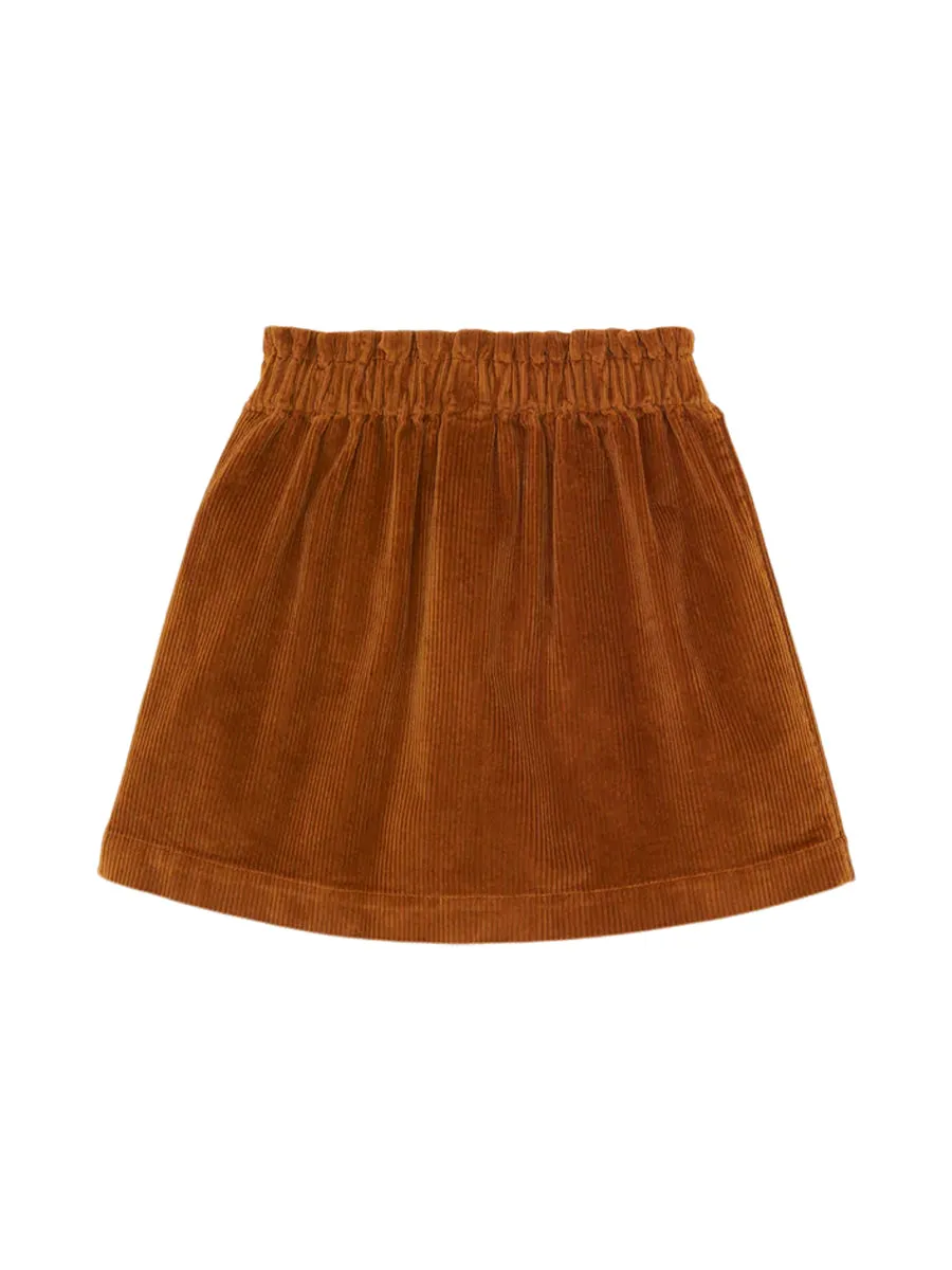 Corduroy Heart Pocket Skirt