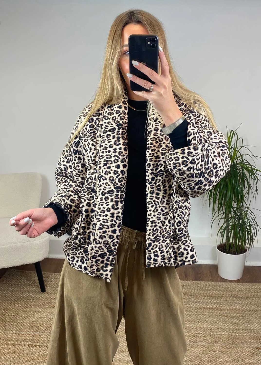 Crawford Leopard Quilted Jacket