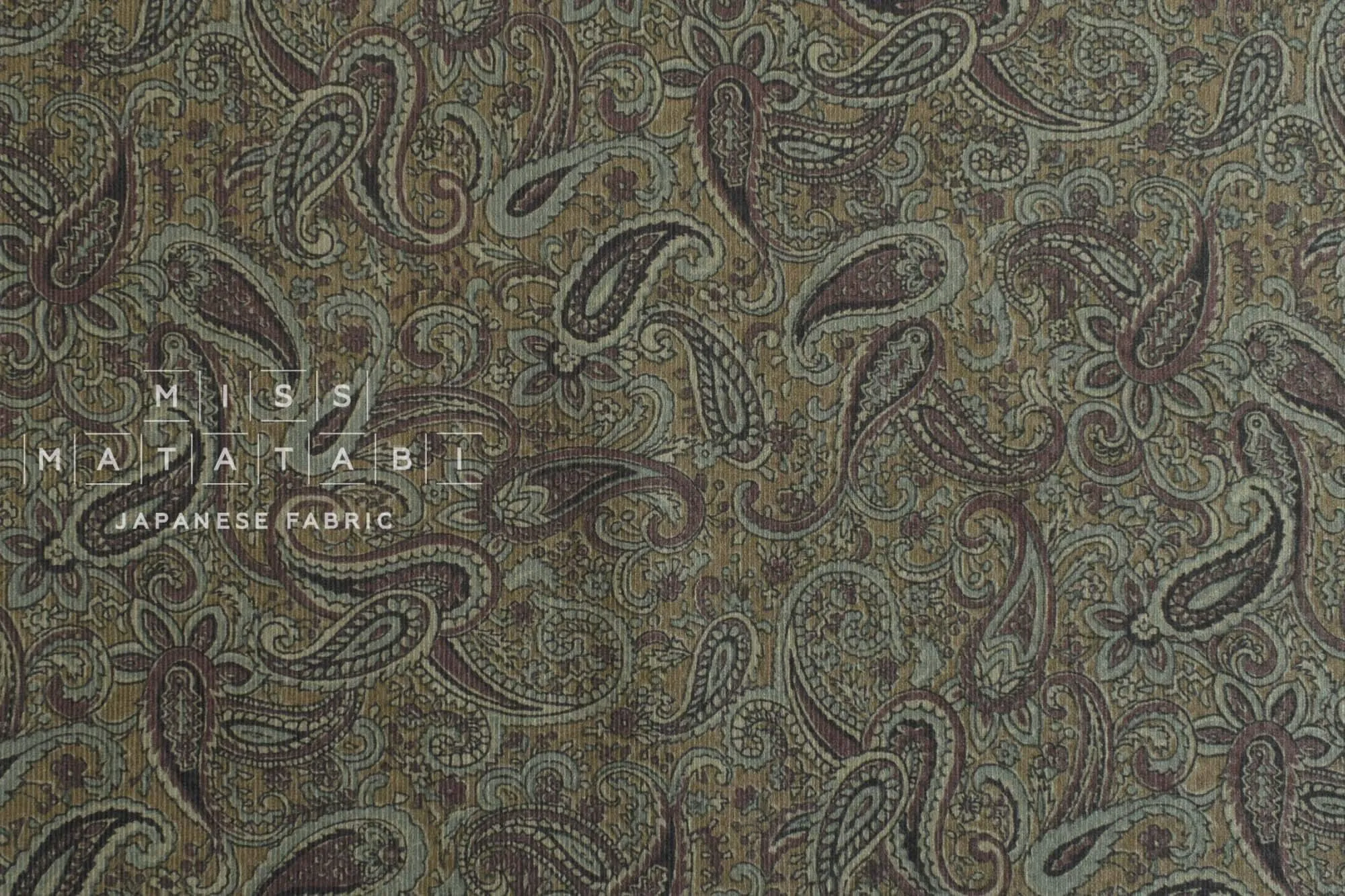 DEADSTOCK Ripple Corduroy Paisley