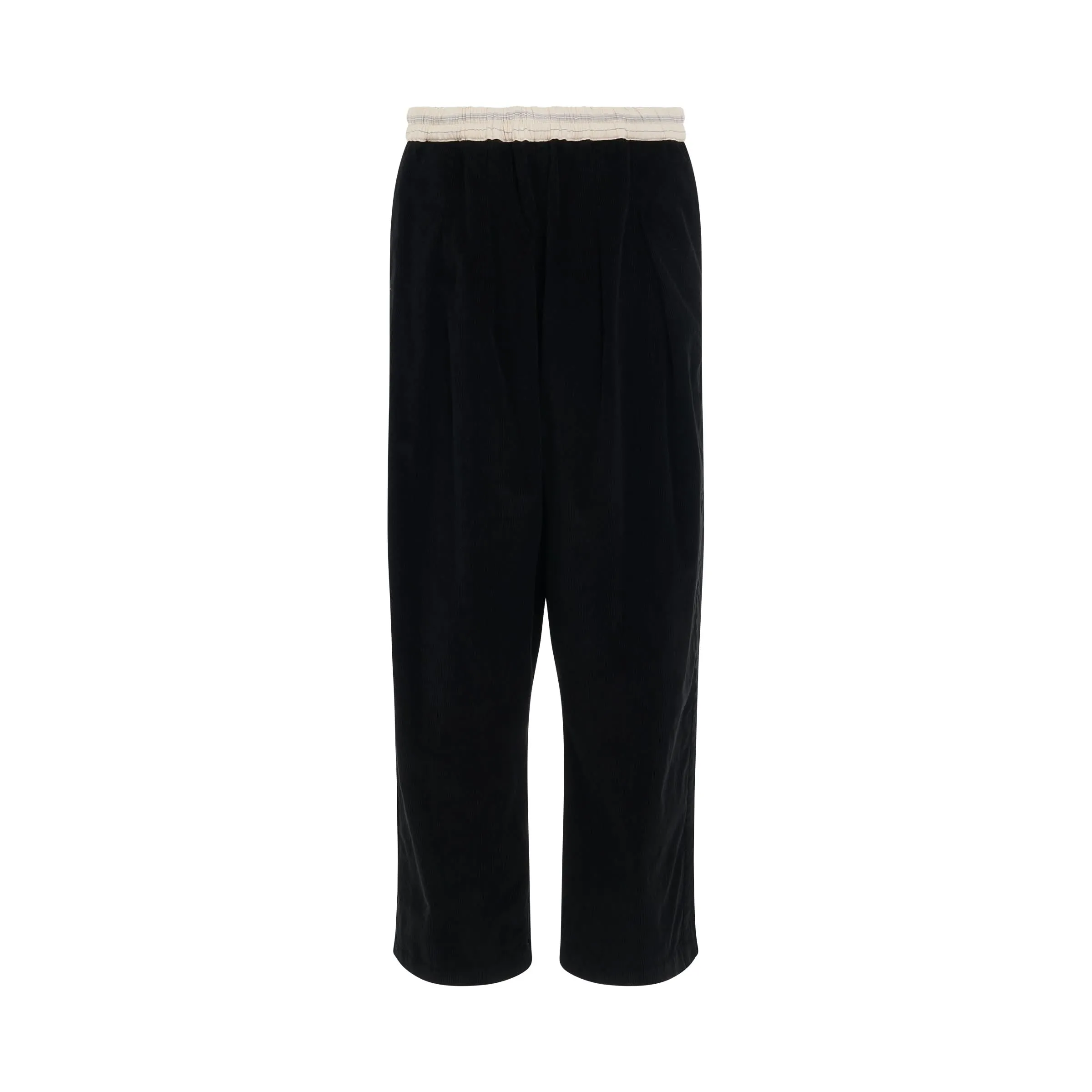 Drop Crotch Corduroy Pants in Black