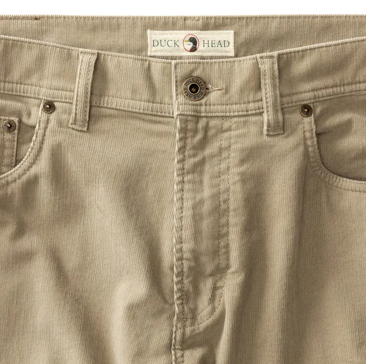 Duck Head Holston Corduroy 5 Pocket Khaki