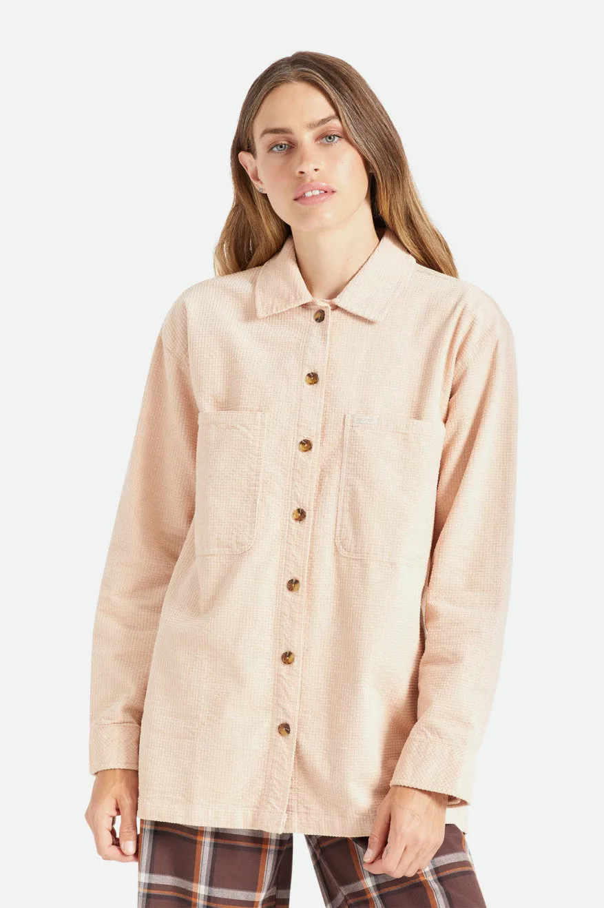 Dundee Corduroy Overshirt - Rose Dust