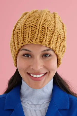 Easy Rib Knit Hat Pattern