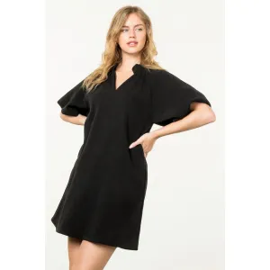 Ellie Puff Sleeve Corduroy THML Dress