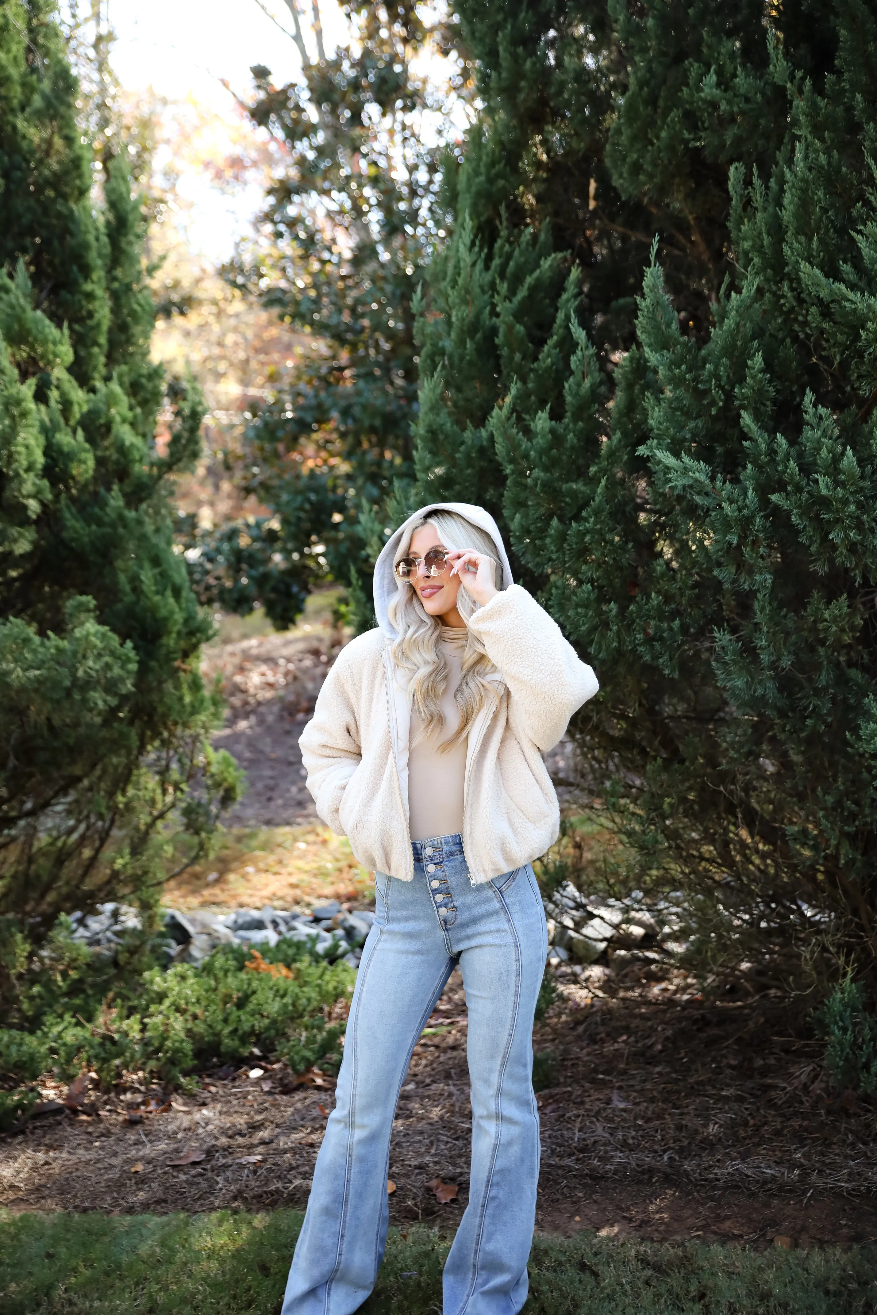 Enviable Forecast Cream Sherpa Jacket