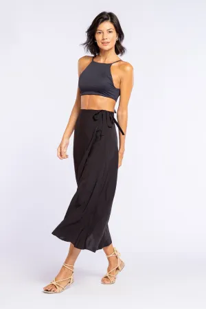 Essential Wrap Midi Skirt