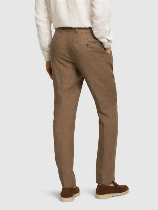 Frescobol Carioca   Alfonso tailored linen pants 