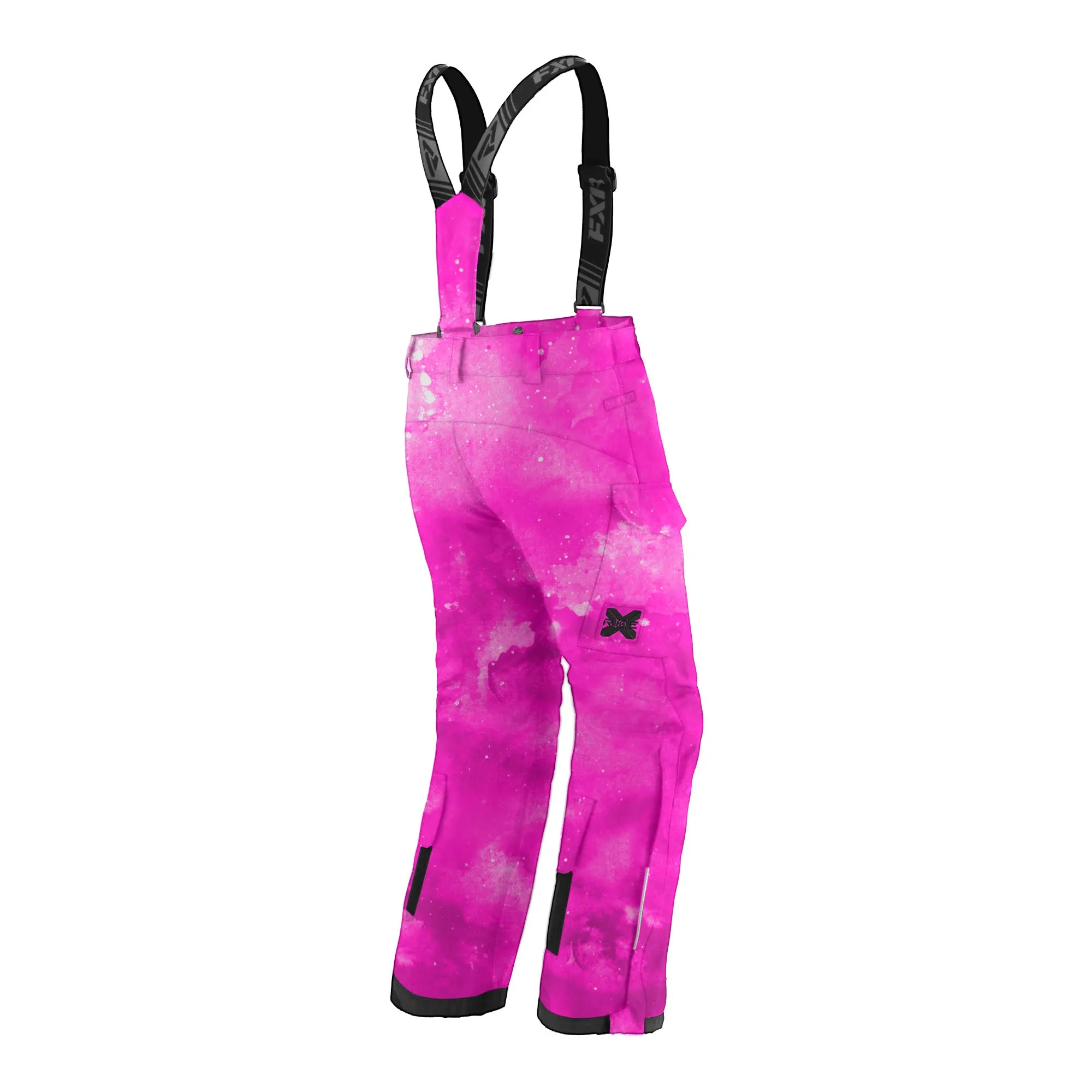 FXR Child Kicker Snowmobile Pants Pink Ink