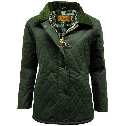 Game Zara Quilted Wax Jacket - Stylish & Durable Ladies Outerwear | Classic British Design