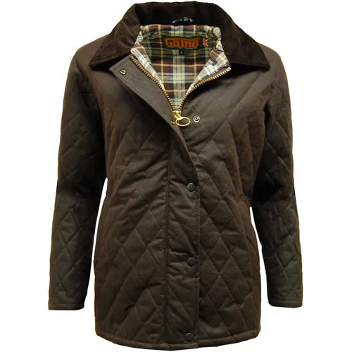 Game Zara Quilted Wax Jacket - Stylish & Durable Ladies Outerwear | Classic British Design